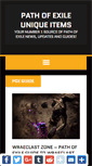 Mobile Screenshot of pathofexileuniqueitems.com